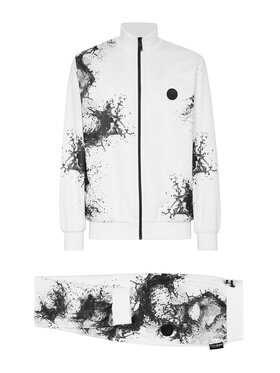 Plein Sport Plein Sport Komplet top i spodnie 3181 Biały Regular Fit