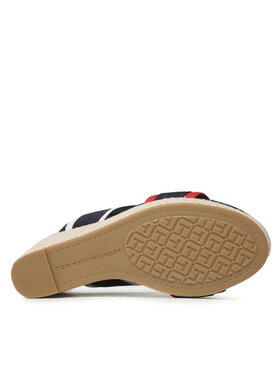 Tommy Hilfiger Espadrile Rwb Feminne Wedge FW0FW07180 Mornarsko Modra