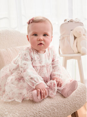 Mayoral Mayoral Rochie elegantă 2805 Roz Regular Fit