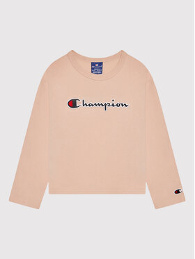 Champion Champion Bluzka Logo Script 404233 Różowy Regular Fit