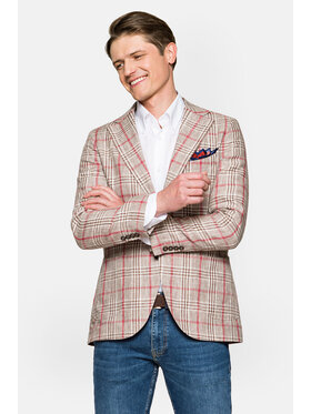 Lancerto Lancerto Marynarka Caledonia MA092122000001 Brązowy Slim Fit