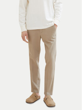Tom Tailor Denim Tom Tailor Denim Παντελόνι υφασμάτινο 1040251 Μπεζ Tapered Fit