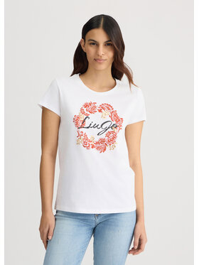 Liu Jo Liu Jo T-Shirt WA5240JS923M9593 Biały Regular Fit