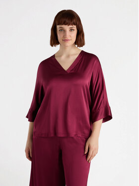 Fiorella Rubino Fiorella Rubino Bluzka 2527L000654N016 Czerwony Boxy Fit