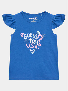 Guess Guess Chemisier K3GI16 K6YW1 Bleu Regular Fit