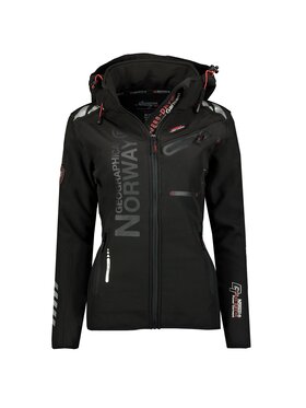 Geographical Norway Geographical Norway Kurtka softshell WW4717F/GN-BLACK / BLACK//WU6101F/GN Czarny Regular Fit