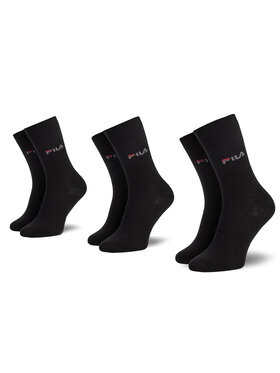 Fila Fila Набір з 3 пар низьких шкарпеток unisex Calze F9630 Чорний