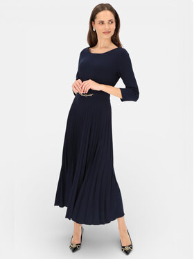 L’AF L’AF Sukienka wieczorowa Celine Granatowy Regular Fit