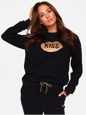 PLNY LALA PLNY LALA Felpa Kiss 19 Nero Regular Fit