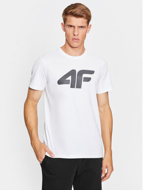 4F 4F Тишърт 4FAW23TTSHM0877 Бял Regular Fit