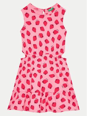 United Colors Of Benetton United Colors Of Benetton Rochie de zi 3M39CV00R Roz Regular Fit