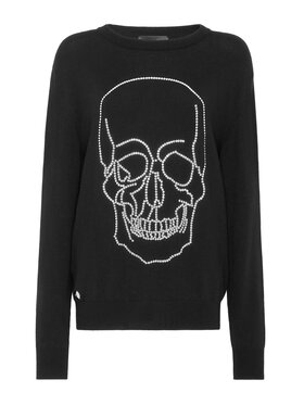 PHILIPP PLEIN PHILIPP PLEIN Longsleeve 2203 Czarny Regular Fit