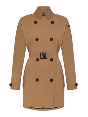 RRD RRD Płaszcz q-dav-58146 Brązowy Regular Fit