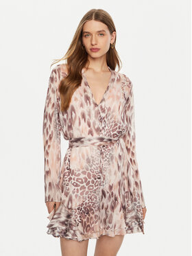 Guess Guess Haljina košulja W5RK35 WDW82 Ružičasta Regular Fit