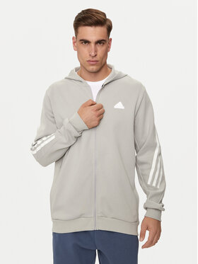 adidas adidas Bluza Future Icons 3-Stripes IR9157 Szary Regular Fit