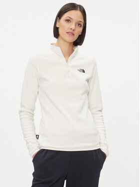 The North Face The North Face Felpa di pile W 100 Glacier 1/4 Zip - EuNF0A855MN3N1 Écru Regular Fit