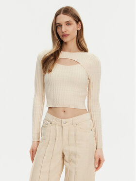 ONLY ONLY Džemper Meddi 15339582 Bež Cropped Fit