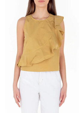PINKO PINKO Top q-roa-22420 Żółty Regular Fit