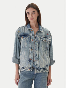 Mustang Mustang Kurtka jeansowa Arcata 1016944 Niebieski Loose Fit