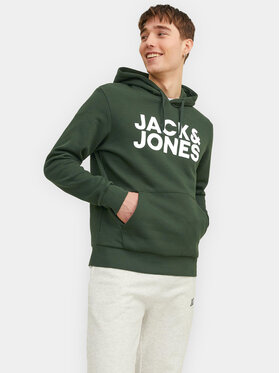 Jack&Jones Jack&Jones Džemperis ar kapuci Corp 12152840 Zaļš Standard Fit