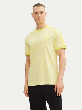 adidas adidas Tričko adicolor Classics 3-Stripes JN7021 Žltá Slim Fit