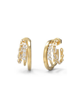 Guess Guess Naušnice JUBE01417JWYGWHT/U Zlatá