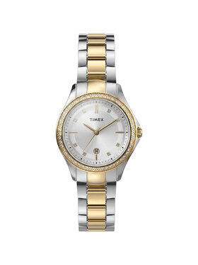 Timex Timex Zegarek TW6A04700 Srebrny