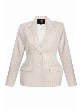 Magda Matyja Magda Matyja Marynarka Francesca Blazer Petite XS/S Beżowy Slim Fit