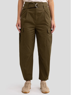BIG STAR BIG STAR Spodnie cargo KATRIS_303_350 Khaki Cargo Fit