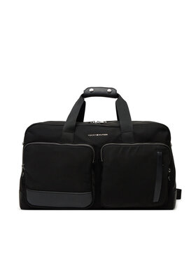 Tommy Hilfiger Tommy Hilfiger Сак Th Business Nylon Duffle AM0AM13382 Черен