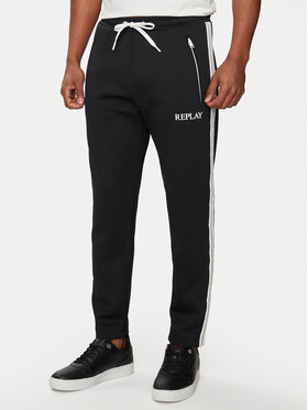 REPLAY Replay Спортивні штани M9987.000.23590 Чорний Regular Fit