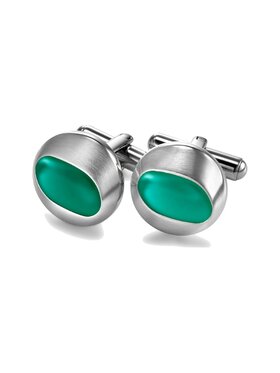 Breil Breil Spinki do mankietów CUFFLINK Zielony