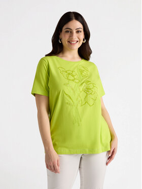 Fiorella Rubino Fiorella Rubino T-Shirt G394L008161N005 Żółty Regular Fit