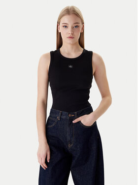 Calvin Klein Calvin Klein топ LV047C201G Черен Slim Fit