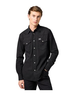 Wrangler Wrangler Koszula 112362377 Czarny Regular Fit