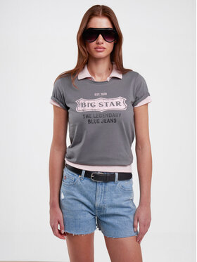 BIG STAR BIG STAR T-Shirt RISSMELNA_905_150 Szary Basic Fit