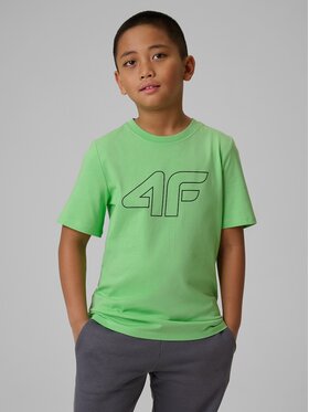 4F 4F T-shirt 4FJRSS26TTSHM3599-41S Verde Regular Fit