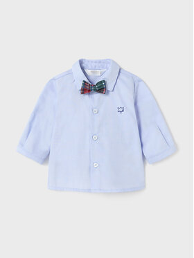 Mayoral Mayoral Completo camicia e papillon 2.165 Blu Regular Fit