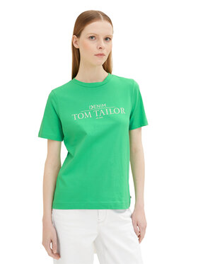 Tom Tailor Denim Tom Tailor Denim Тишърт 1035362 Зелен