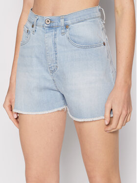 Please Please Jeans kratke hlače D0GIBQ2N4K Modra Relaxed Fit