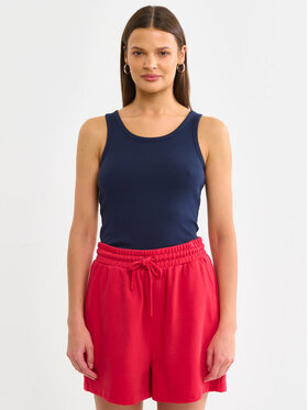 BIG STAR BIG STAR Top AURELA_403_150 Granatowy Basic Fit
