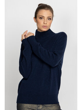 Deni Cler Milano Deni Cler Milano Sweter T-DC-S455-D5-90-58-1 Granatowy Regular Fit