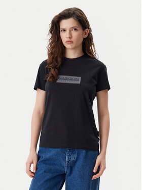 Napapijri Napapijri T-Shirt NP0A4IP1 Černá Regular Fit