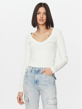 Calvin Klein Jeans Calvin Klein Jeans Blúz J20J222023 Ekru Regular Fit