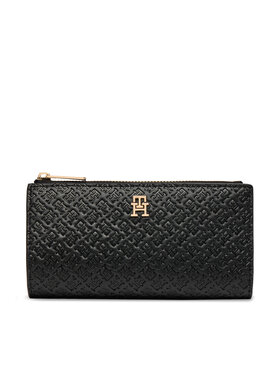 Tommy Hilfiger Tommy Hilfiger Portafoglio Th Icon Long Bifold Mono AW0AW18989 Nero