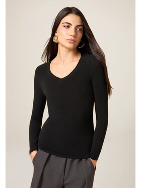 Oltre Oltre Blusa G060J004607N033 Nero Slim Fit