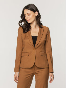 Willsoor Willsoor Marynarka 67871 Brązowy Regular Fit