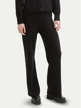 Tom Tailor Denim Tom Tailor Denim Πλεκτό παντελόνι 1043355 Μαύρο Straight Fit