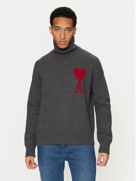 AMI PARIS AMI PARIS Dolčevita BFUKS406.018 Siva Regular Fit