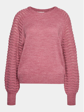 ICHI ICHI Sweter 20119716 Różowy Regular Fit